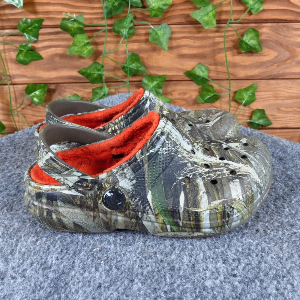 Crocs Realtree APX Toddler Boys Slipper Size 11 Outdoor‎ Camo Synthetic Clogs
